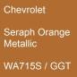 Preview: Chevrolet, Seraph Orange Metallic, WA715S / GGT.